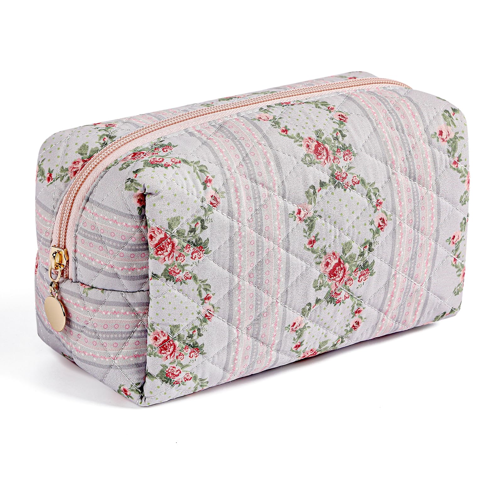 MAYCREATE® Makeup Bag Travel Cosmetic Bag for Women Girls, Zipper Make Up Pouch, Floral Flowers Toiletry Organizer, Portable Cosmetics Travel Cloth Storage Bag (Blue) MAYCREATE® Makeup Bag Travel Cosmetic Bag for Women Girls, Zipper Make Up Pouch, Floral Flowers Toiletry Organizer, Portable Cosmetics Travel Cloth Storage Bag (Blue)